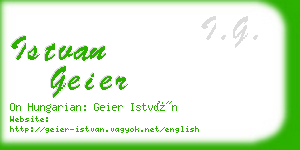 istvan geier business card